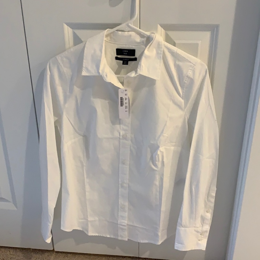 JCrew Curvy White top